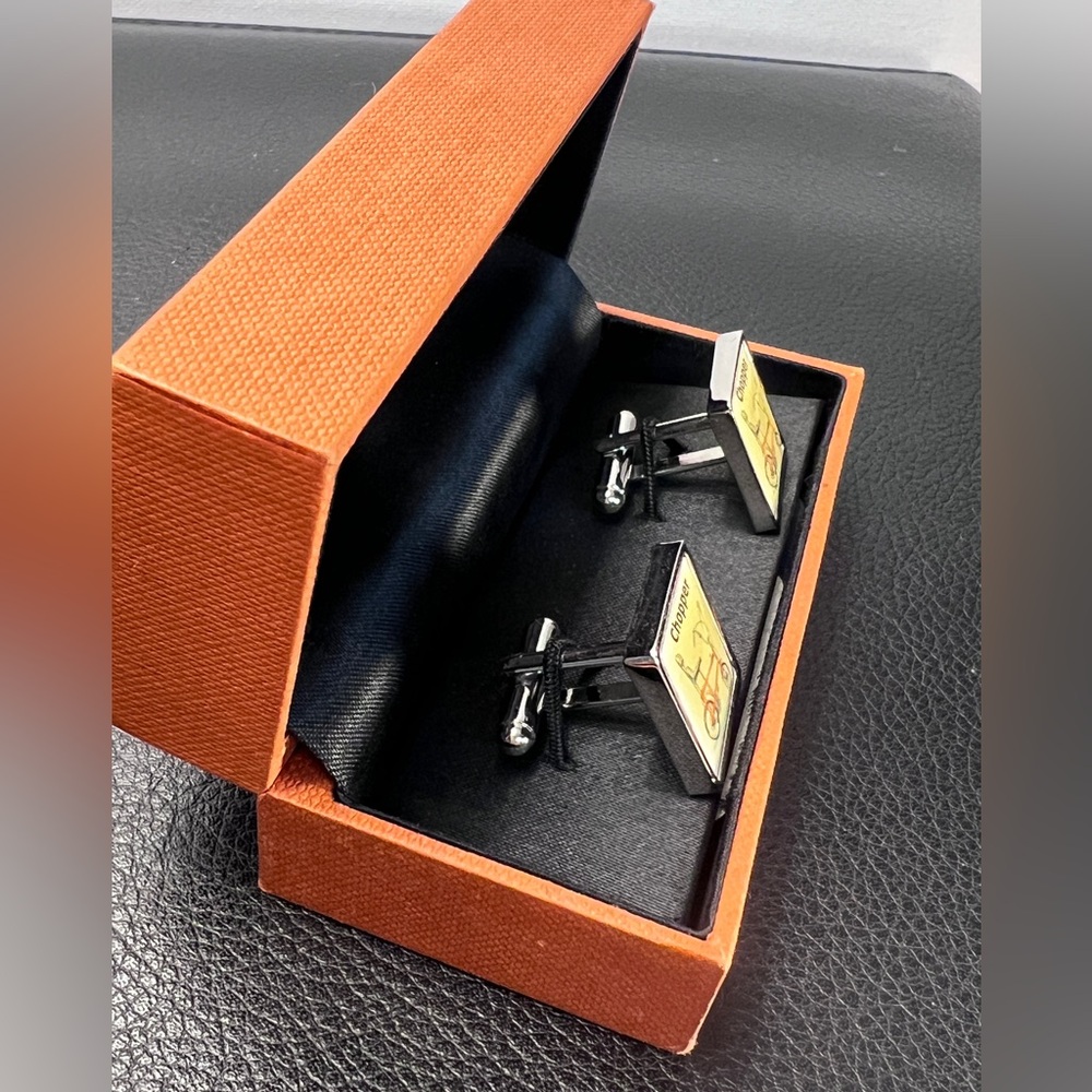England Simon Carter "Chopper" bicycle cufflinks